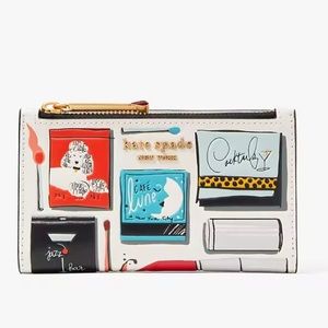 Kate Spade Morgan Matchbox Embossed Small Slim Bifold Wallet